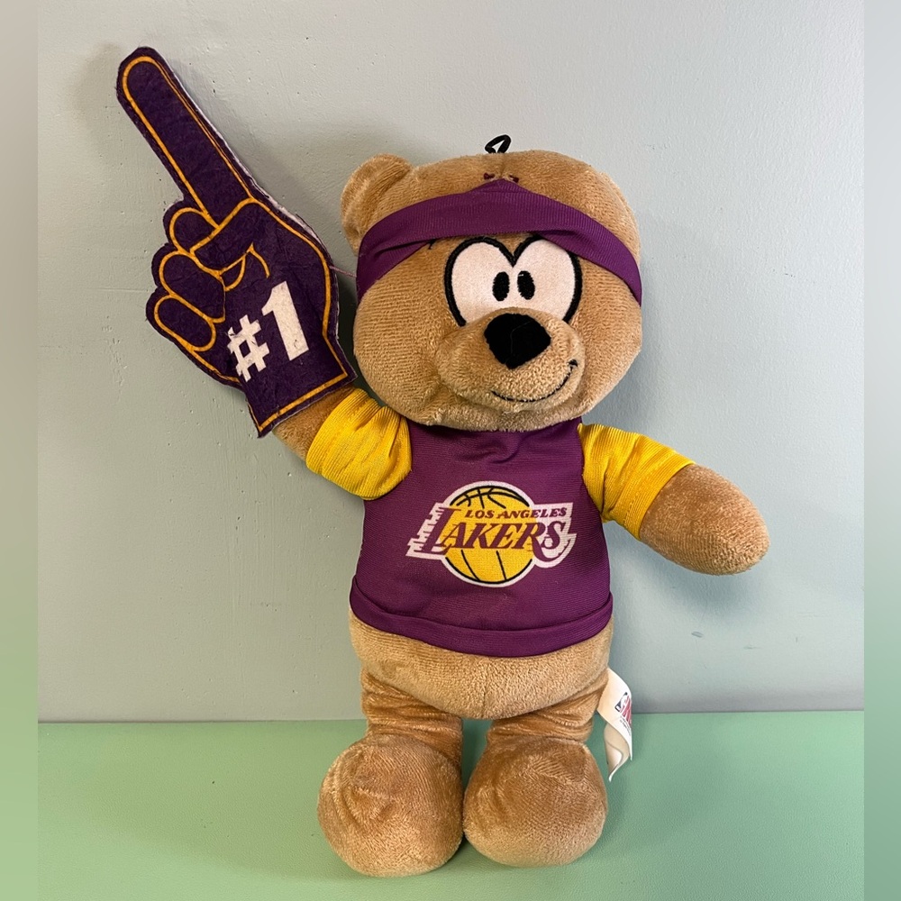 2018 NBA Los Angeles Lakers Teddy Bear, Basketball Teddy Bear, Kid Sport Plush